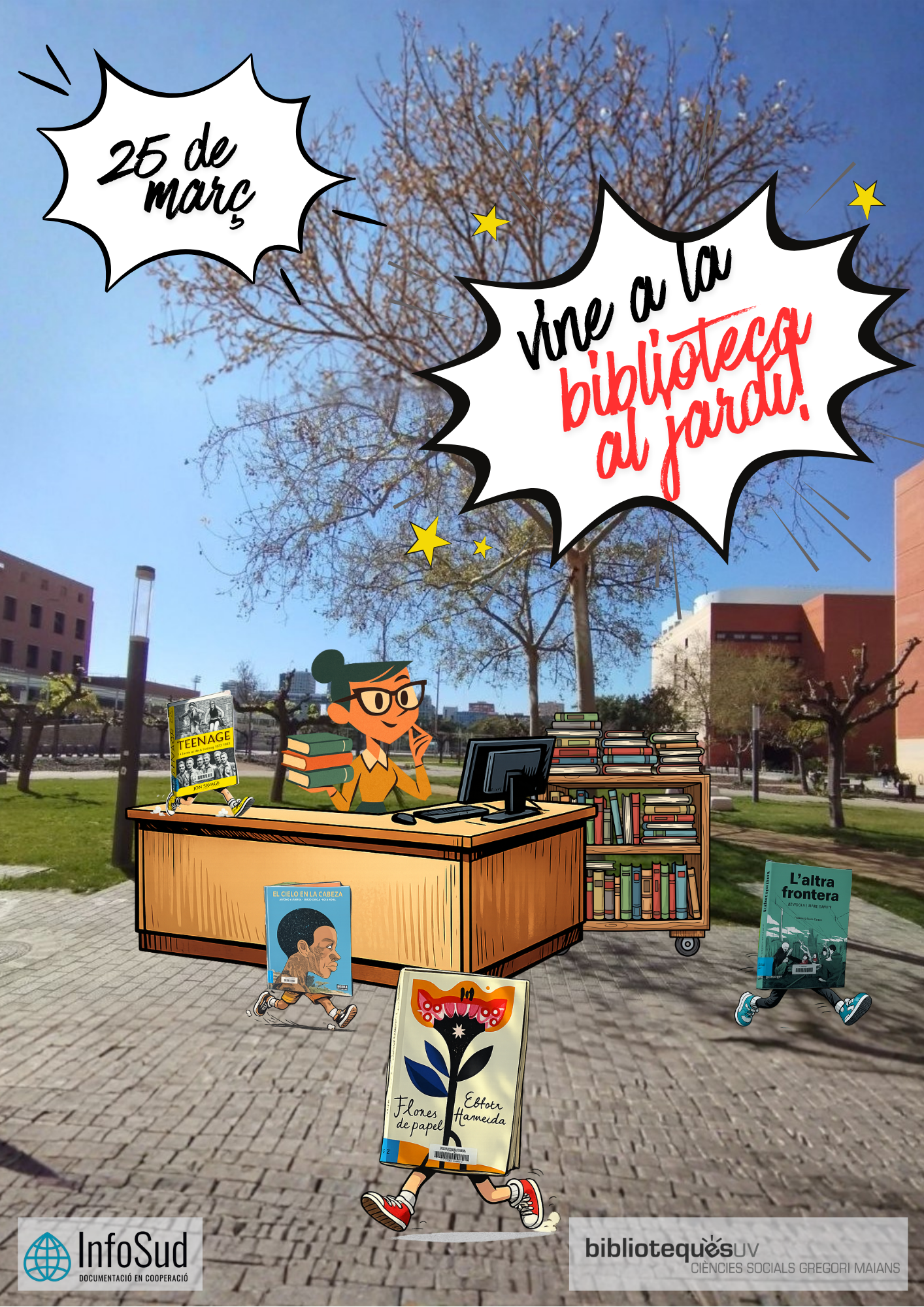 Biblioteca al jardí